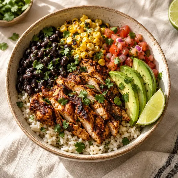 Chipotle chicken burrito bowl