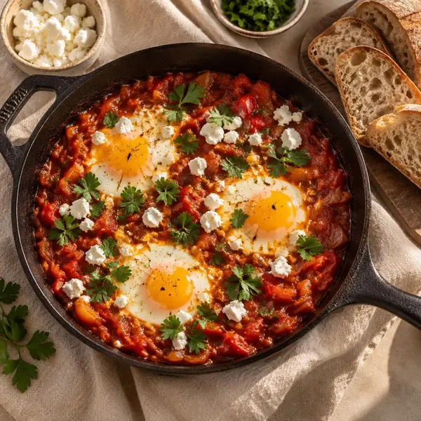 Shakshuka with feta